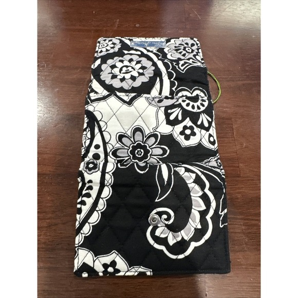 Vera Bradley Midnight Paisley Wallet Trifold New with tag Quilted Cotton - Picture 6 of 7